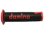 Domino A450 Handlebar Grips | Black/Red | Twist Throttle (A45041C4240B7-0)