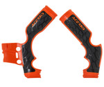 Acerbis X-Grip Orange/Black Frame Protectors (2688765225)