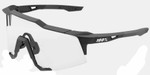 100% Speedcraft Sunglasses Soft Tact Black w/HiPER Red Multilayer Mirror Lens