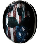 Z1R Vagrant USA Skull Motorcycle Half Helmet