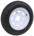 Kenda Loadstar K353 4.80-12 (B) Tire w/4 Hole White Spoke Wheel (30540)
