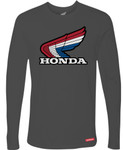 Licensed Honda Wing Mens Long Sleeve T-Shirt