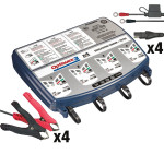 Tecmate OptiMate 3 x 4 Bank Battery Charger/Maintainer (TM455)