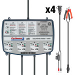 Tecmate OptiMate 3 x 4 Bank Battery Charger/Maintainer (TM455)