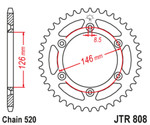 JT Steel Rear Sprocket | 39 Tooth | 520 (JTR808.39)