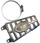 FMF Muffler Heat Shield & Kickstart Guard | Titanium (040691)