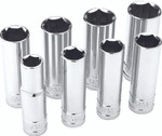Performance Tool 1/2" SAE 6 Point Deep Socket Set (W32300)