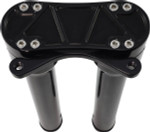 Accutronix 12" Threaded Black Bandit Risers w/Gauge Mount (HR2212-MB)