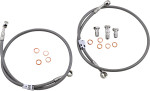 GBrakes Stainless Steel Front Brake 2 Line Kit (FK003D224-2)