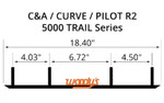 Woodys Maverick 6" Carbide Wear Bar Runners (MC6-5000)