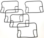 Cometic Upper Rocker Box Rubber Gasket 5 Pack (C9278)