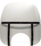 Memphis Shades 17" Fats Clear w/Black Straps Windshield w/9" Cutout (MEB3620)