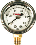 Feuling 1.5" White Dial Face Oil Pressure Gauge with 1/8 NPT Bottom Port (9040)