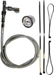 Feuling Stainless/Chrome Remote Oil Pressure Gauge/Line Kit (9018)