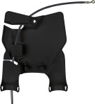 UFO Black Stadium Number Plate w/Fork Guards (KT04099#001)