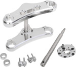 Accutronix 49mm Chrome Triple Tree Conversion Kit w/3° Rake (TWD349-ESCK8)