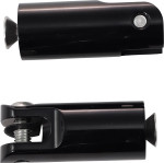 Accutronix Black Front Folding Footpeg Mounts for Forward Controls (FPMT200-B)
