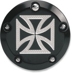 Accutronix Maltese TC 5 Bolt Black Ignition Cover (C1605-CB)