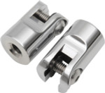 Accutronix Chrome Rear Folding Footpeg Mounts (FPMT400-C)