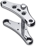 Accutronix 41mm Elite Radius Groove Chrome Triple Tree Set w/0° Rake (TWG41-EC)