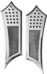 Accutronix Knurled Drilled Instigator Chrome Front Floorboards (FBF01-KDIC)