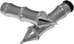Accutronix Tribal Fly-By-Wire Chrome Handlebar Grips (GR101-LC)