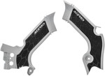 Acerbis X-Grip Silver/Black Frame Protectors (2742601015)