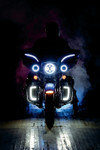 Kuryakyn Chrome Tracer LED Fairing Lower Grill Inserts (5063)