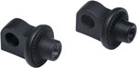 Kuryakyn Black Adjustable Splined Peg Adaptor Mounts (6775)
