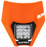 Acerbis VSL LED Headlight w/Orange Plastic Mask (2780475226)