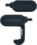 Kuryakyn Black Heavy Industry Switchblade Footpegs w/Adaptors (7028)