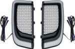 Kuryakyn Black Tracer LED Fairing Lower Grill Inserts (5064)