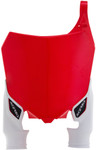 Acerbis Red/White Plastic Front Number Plate (2527411005)