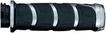 Kuryakyn Chrome/Black Kinetic Handlebar Grips (6352)