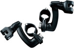 Kuryakyn Gloss Black Longhorn Offset Footpeg Mounts (7571)