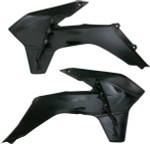 Acerbis Black Plastic Radiator Shrouds/Scoops (2314250001)