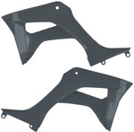 Acerbis Gray Metallic Plastic Radiator Shrouds/Scoops (2872667297)