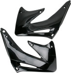 Acerbis Black Plastic Radiator Shrouds/Scoops (2071390001)
