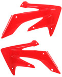 Acerbis Red Plastic Radiator Shrouds/Scoops (2043630227)