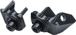 Kuryakyn Satin Black Front Splined Peg Adaptor Mounts (8907)