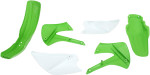 Acerbis White/Green Complete Plastic Body Kit (2041090206)