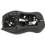 Saddlemen Heated Roadsofa Lattice Black Seat w/Driver Backrest (808-07B-182TBRH)
