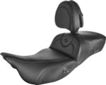 Saddlemen Heated Roadsofa Extended Reach Black Seat w/Backrest (808-07B-188BRHC)