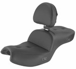 Saddlemen Heated Roadsofa Pillow-Top Seat w/Driver Backrest (I20-06-181BRHCT)
