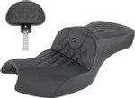 Saddlemen RoadSofa Lattice Stitch Black Seat w/Driver Backrest (I20-06-182BR)