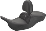 Saddlemen Carbon Fiber Roadsofa Seat w/Driver Backrest (897-07-185BR)