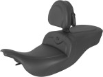 Saddlemen RoadSofa Black Seat w/Driver Backrest '97-07 FLHT/FLTR (897-07-187BR)