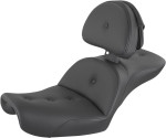 Saddlemen Explorer RS Pillow Top Black Seat w/Driver Backrest (896-04-030RS)