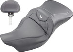 Saddlemen Roadsofa Carbon/Black Seat w/Driver Backrest (808-07B-185TBR)
