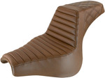 Saddlemen Brown Tuck-n-Roll/Rear Lattice Stitch Step-Up Seat (818-28-176BR)